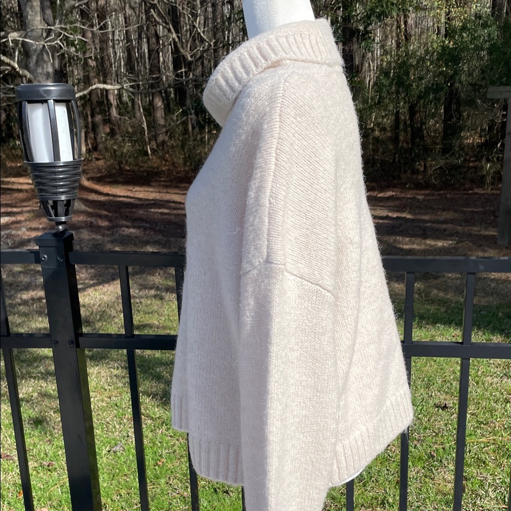 Dear John Cozy Cream Oversized Turtleneck Sweater - Picture 6 of 10
